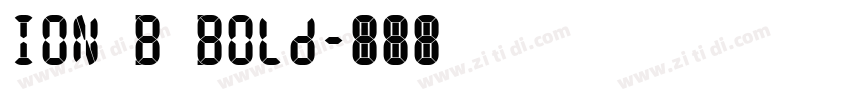 ION B Bold字体转换